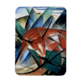 Rode stier (gouache op papier) magneet (Verticaal)