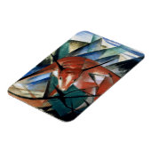 Rode stier (gouache op papier) magneet (Linkerzijde)