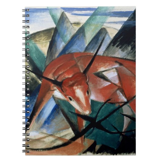 Rode stier (gouache op papier) notitieboek (Voorkant)