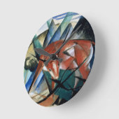 Rode stier (gouache op papier) ronde klok (Hoek)