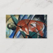 Rode stier (gouache op papier) visitekaartje (Achterkant)