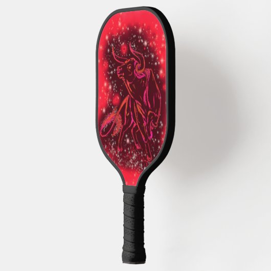 Rode stier op de Sterrennacht Pickleball Paddle (Links)