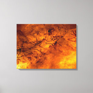 Rode stier van Lascaux Canvas Afdruk