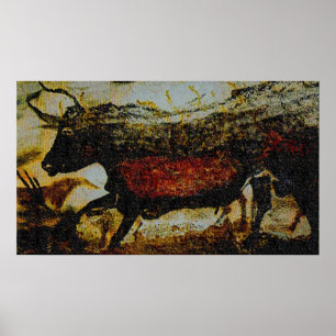 Rode stier van Lascaux Poster