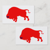 Rode stieren Visitekaartjes (Voorkant / Achterkant)