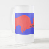 Rode stiften, bevroren, 16 oz, Mok van glas (Voorkant links)