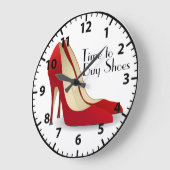 Rode Stiletto Schoenen Collectie Grappige Schoenen Grote Klok (Hoek)