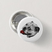 Rode Stip Badge Ronde Button 3,2 Cm (Voorkant /achterkant)