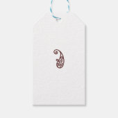 Rode stip cadeaulabel (Voorkant)