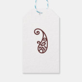 Rode stip cadeaulabel (Achterkant)