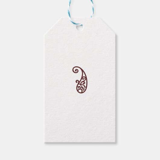 Rode stip cadeaulabel (Voorkant)