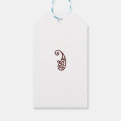 Rode stip cadeaulabel (Achterkant)