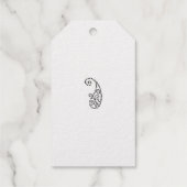 Rode stip cadeaulabels (Achterkant)