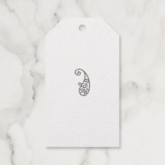 Rode stip cadeaulabels (Achterkant)