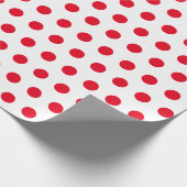 Rode stip cadeaupapier (Hoek)