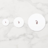 Rode stip confetti (Achterkanten)