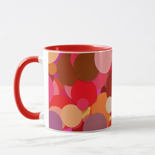 rode stip confetti koffiemok mok (Links)