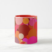 rode stip confetti koffiemok mok (Midden)