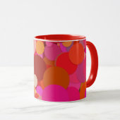 rode stip confetti koffiemok mok (Voorkant rechts)