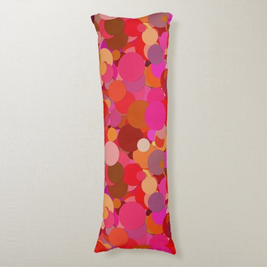 rode stip confetti kussen (Voorkant Verticaal)