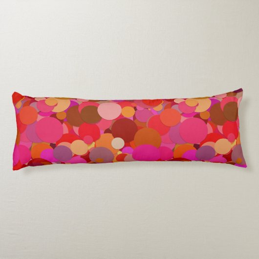 rode stip confetti kussen (Achterkant)