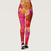 rode stip confetti leggings (Achterkant)