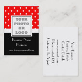 Rode stip en logo visitekaartje (Voorkant / Achterkant)