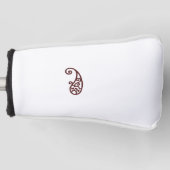 Rode stip golfheadcover (Voorkant)