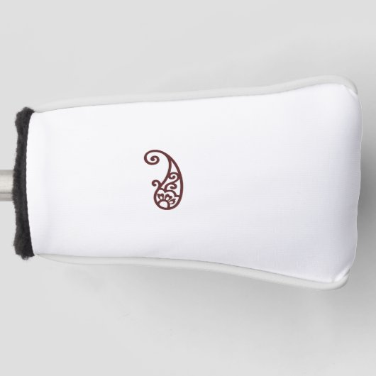 Rode stip golfheadcover (Voorkant)