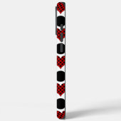 Rode Stip Harten en Zwarte Cirkels Patroon Case-Mate iPhone Case (Achterkant / Links)