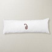 Rode stip lichaamskussen (Achterkant)