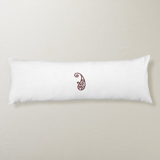 Rode stip lichaamskussen (Achterkant)