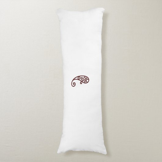 Rode stip lichaamskussen (Voorkant Verticaal)