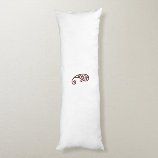 Rode stip lichaamskussen (Achterkant (Verticaal))