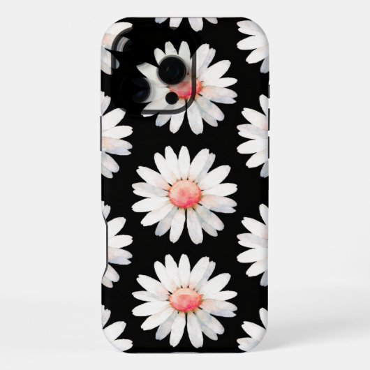 Rode Stip-Madeliefjes iPhone Hoesje (Achterkant)