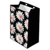 Rode Stip-Madeliefjes Medium Cadeauzakje (Voorkant Gekanteld)