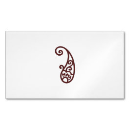 Rode stip magnetisch visitekaartje