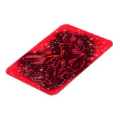 Rode stip met magneet op Sterrennacht (Linkerzijde)