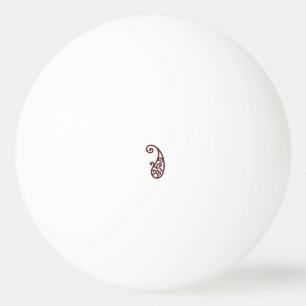 Rode stip pingpongbal