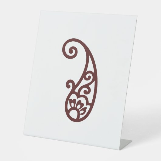 Rode stip reclamebord met voetstuk (Voorkant)