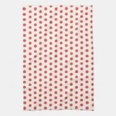 Rode Stip Retro Sfeer Theedoek (Verticaal)