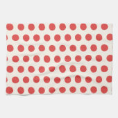 Rode Stip Retro Sfeer Theedoek (Horizontaal)