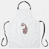 Rode stip schort (Voorkant)