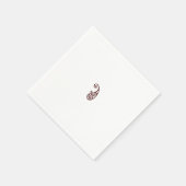 Rode stip servet (Hoek)