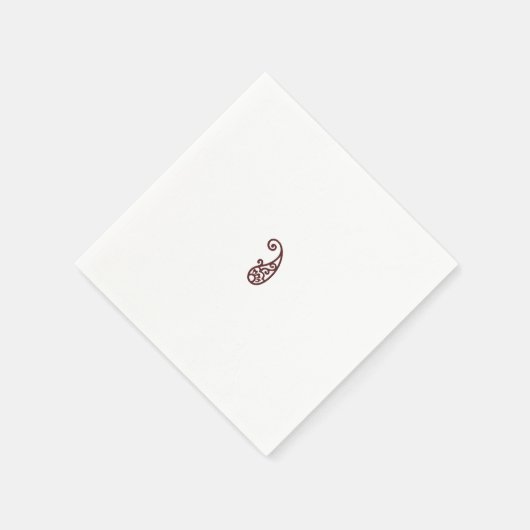 Rode stip servet (Hoek)