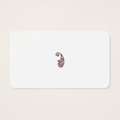 Rode stip visitekaartje (Voorkant)