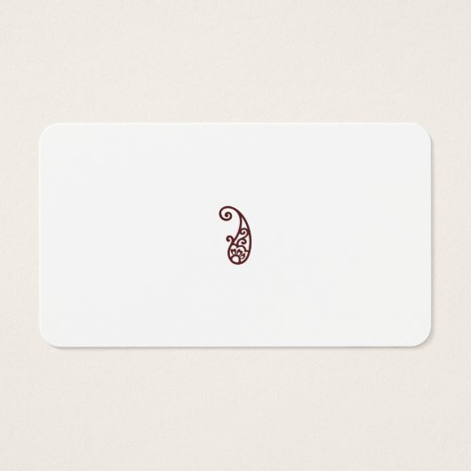 Rode stip visitekaartje (Voorkant)