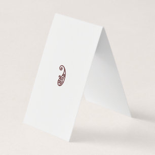 Rode stip visitekaartje