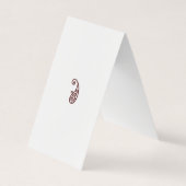 Rode stip visitekaartje (Voorkant)