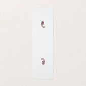 Rode stip visitekaartje (Buitenkant ongevouwen)